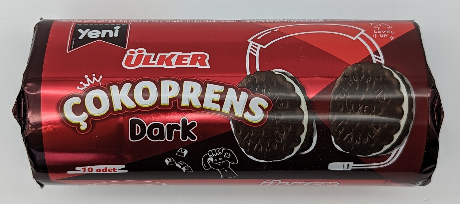 ULKER Cokoprens Biscuits Dark 234g (23.4g x 10pcs)