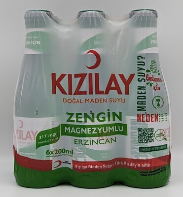 KIZILAY Mineral Water 200mL x 6pcs (Erzincan)