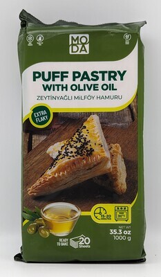 MODA Puff Pastry with Olive Oil - Tereyagli Milfoy Hamuru 1000g