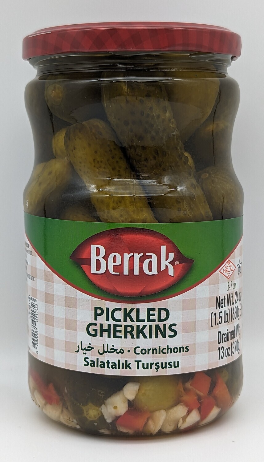 BERRAK Pickled Gherkins - Salatalik Tursu 720mL 680g Glass