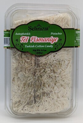 SEHRAZAT Tel Pismaniye - Turkish Cotton Candy Pistachio 250g