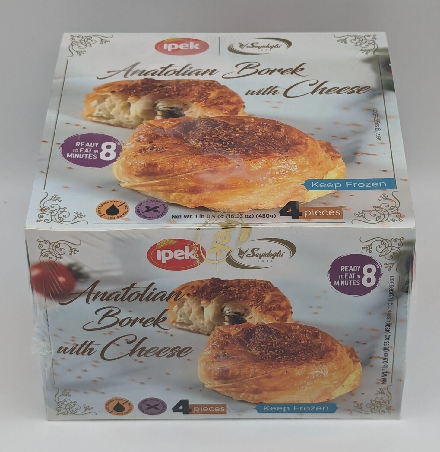 IPEK Turkish Bun with Cheese (Gul Boregi) 480g (120g x 4pcs)