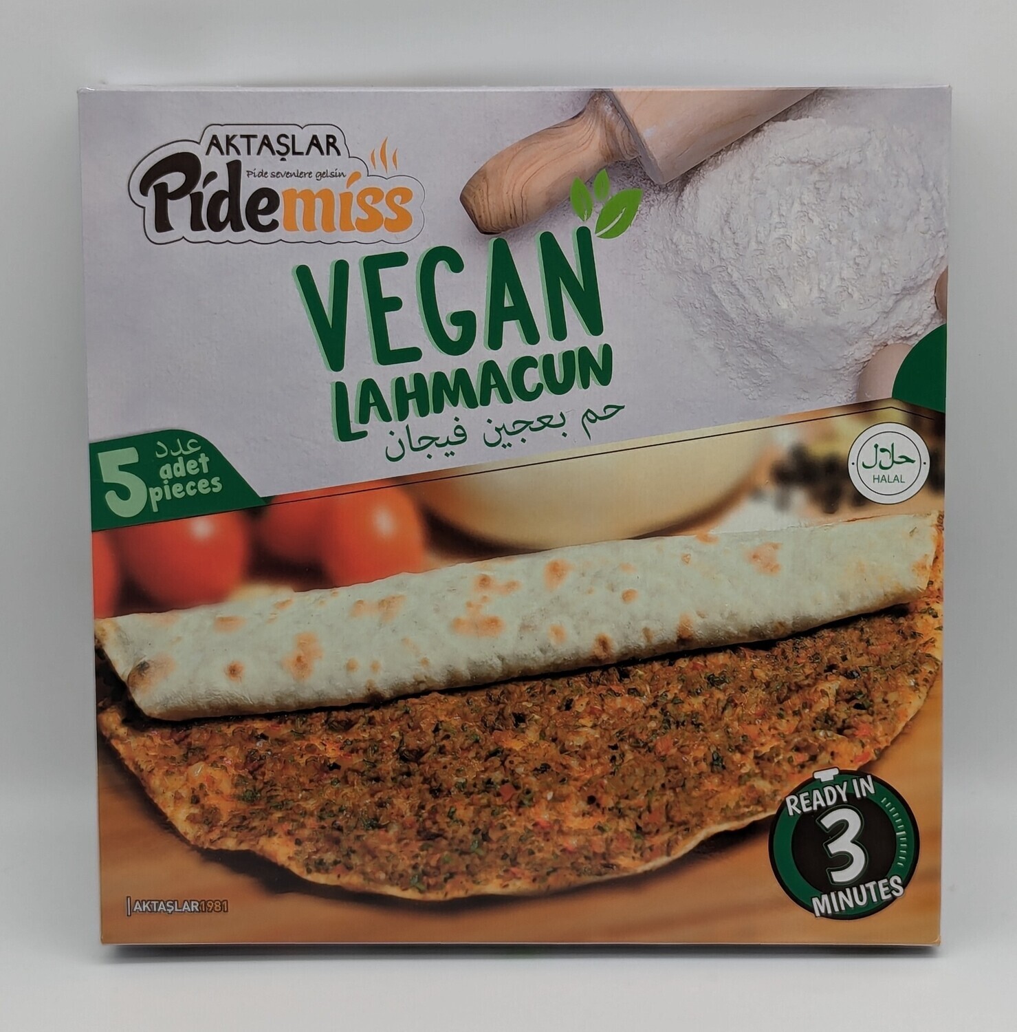 PIDEMISS Vegan Lahmacun Lahmajun 5pcs 500g