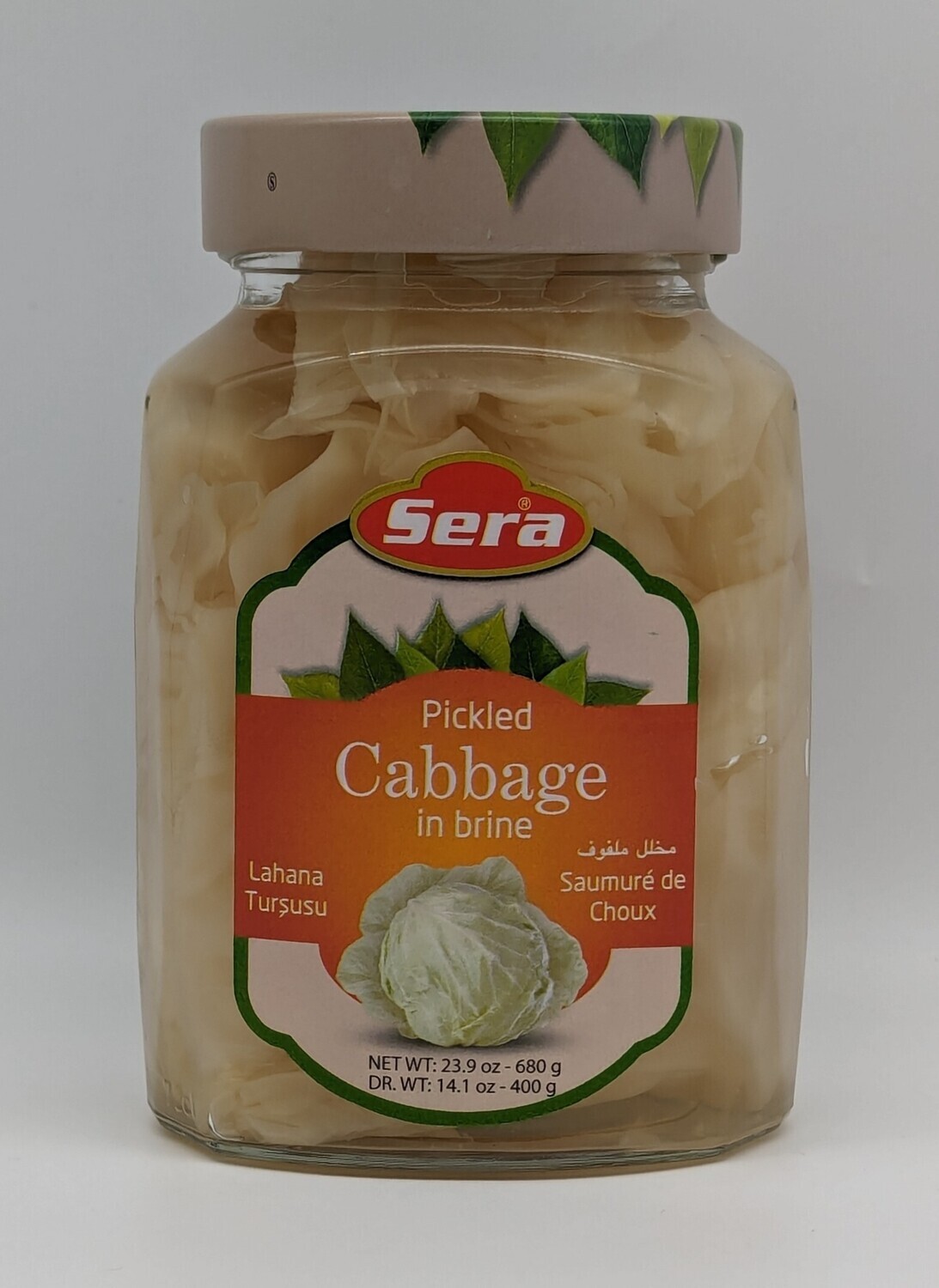 SERA Pickled Cabbage in Brine - Lahana Tursusu 680g