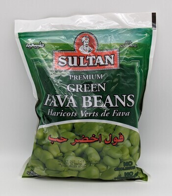 SULTAN Frozen Premium Green Fava Beans 14oz (396g)