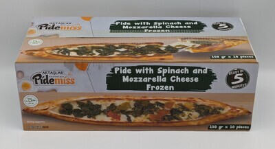 PIDEMISS Pide with Spinach and Mozzarella Cheese Frozen, Box