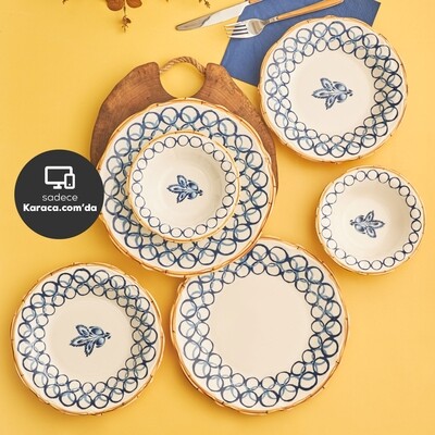 KARACA Fiona 6 People For 18pcs Dinnerware Set KARACA Fiona 6 People For 18pcs Dinnerware Set