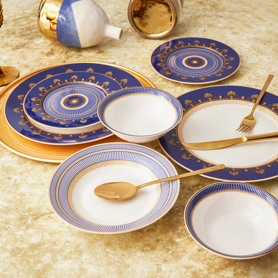 KARACA Palmet 24Pieces Dinnerware Set