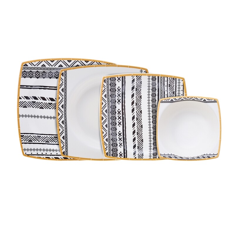 KARACA Tribal 24Pieces Dinnerware Set