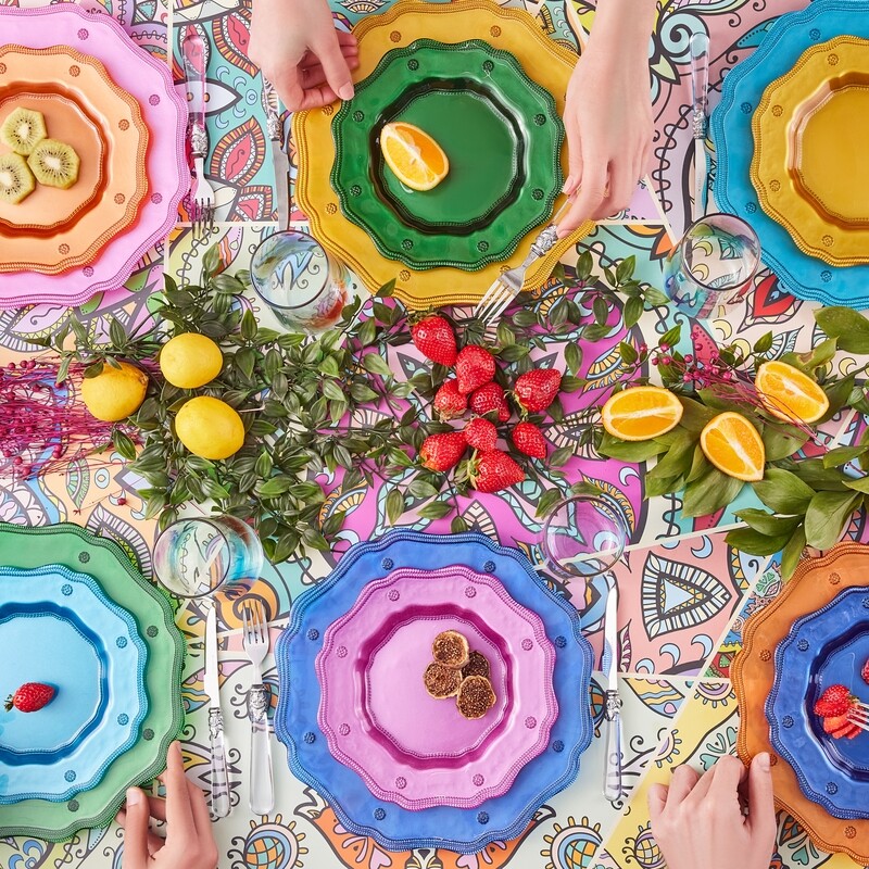KARACA Fun 18pcs Glass Dinnerware / Cake Set