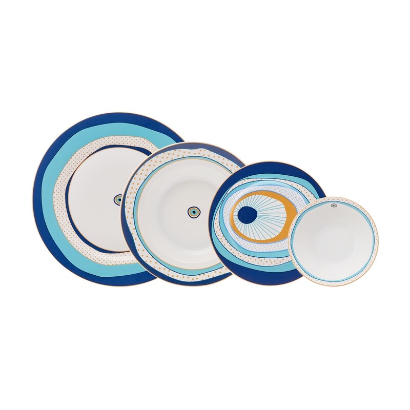 KARACA (OPEN BOX) Eye Zone 24pcs Yemek Takimi - Dinnerware Set