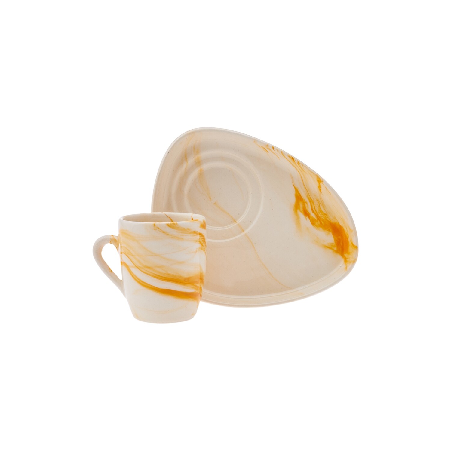 KARACA Siraye Yellow Coffee Cup For 6 Persons