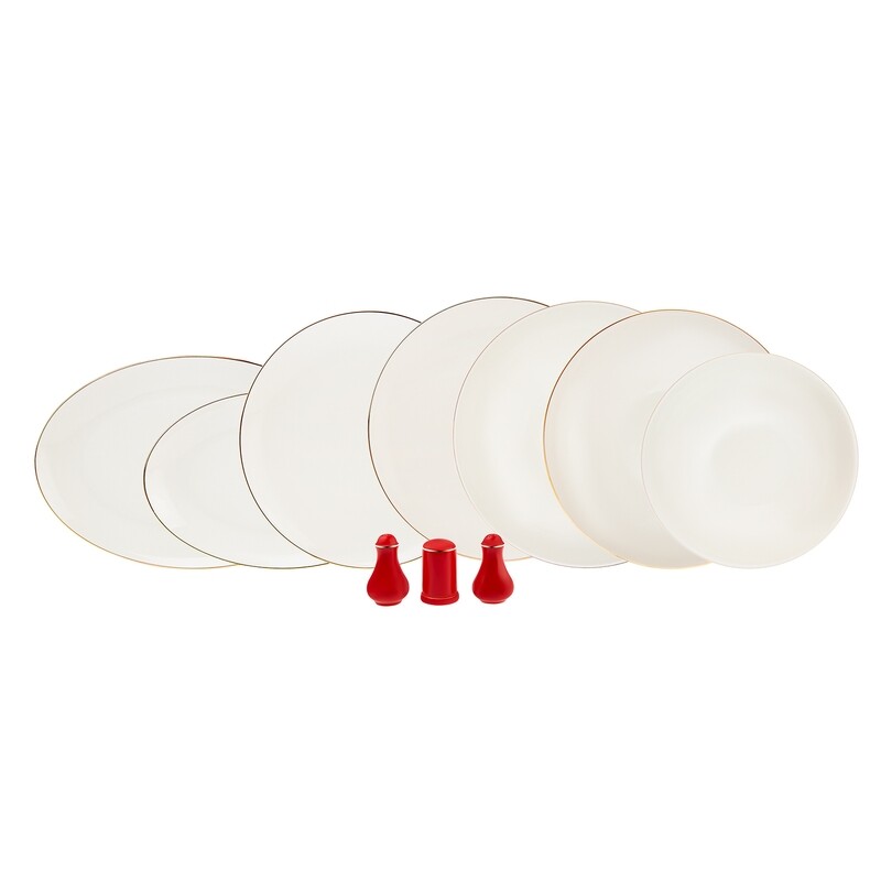 KARACA New Noble Kirmizi 58pcs Dinnerware Rnd