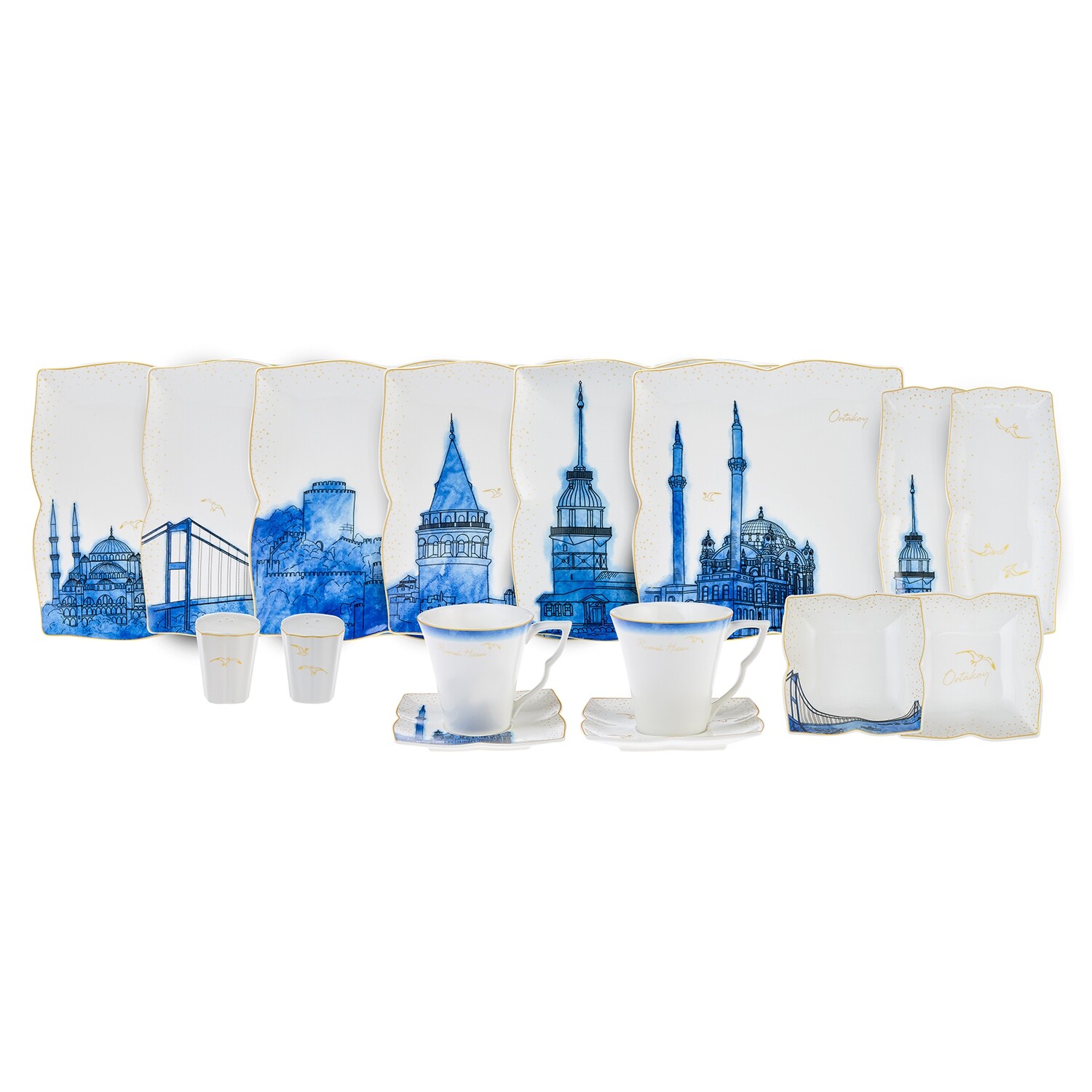 KARACA Yeditepe 32 Psc Breakfast Set Square