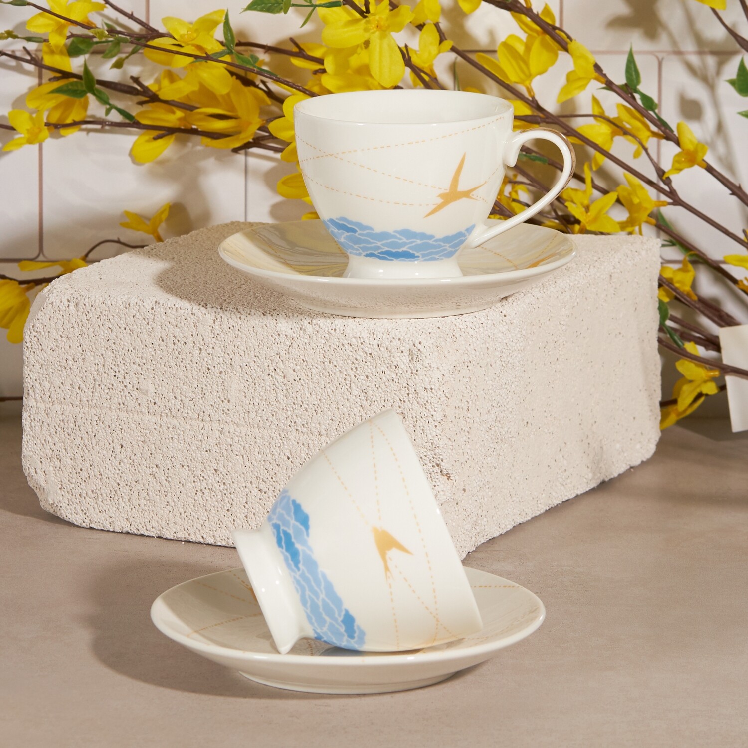 KARACA Kirlangic Kirlangic 2 Persons Teacup