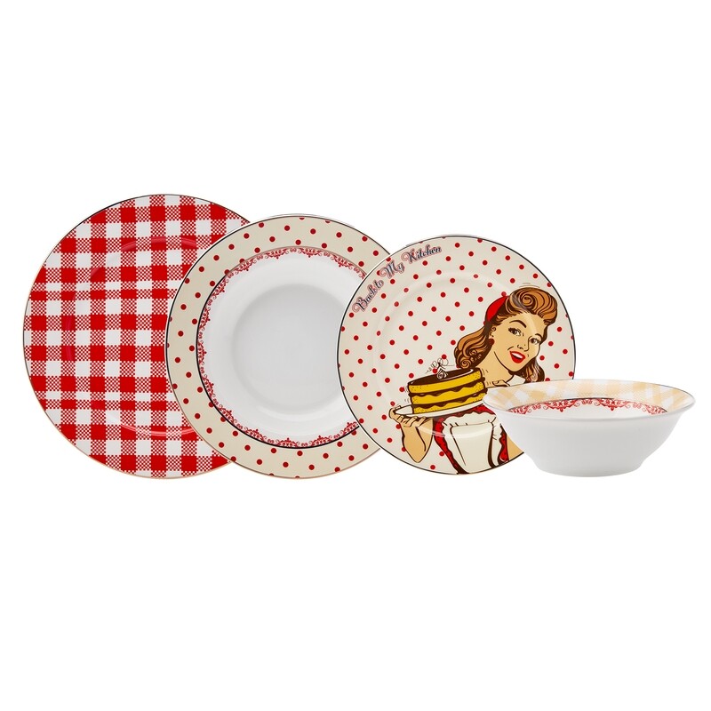 KARACA Back To 24pcs Dinnerware Set