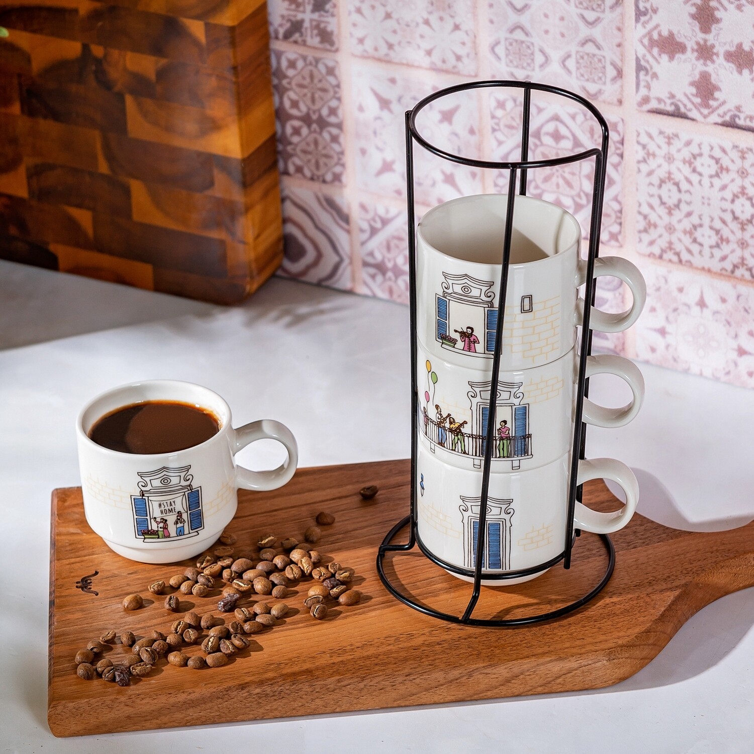 KARACA Melody 4 Lu Standli Mug