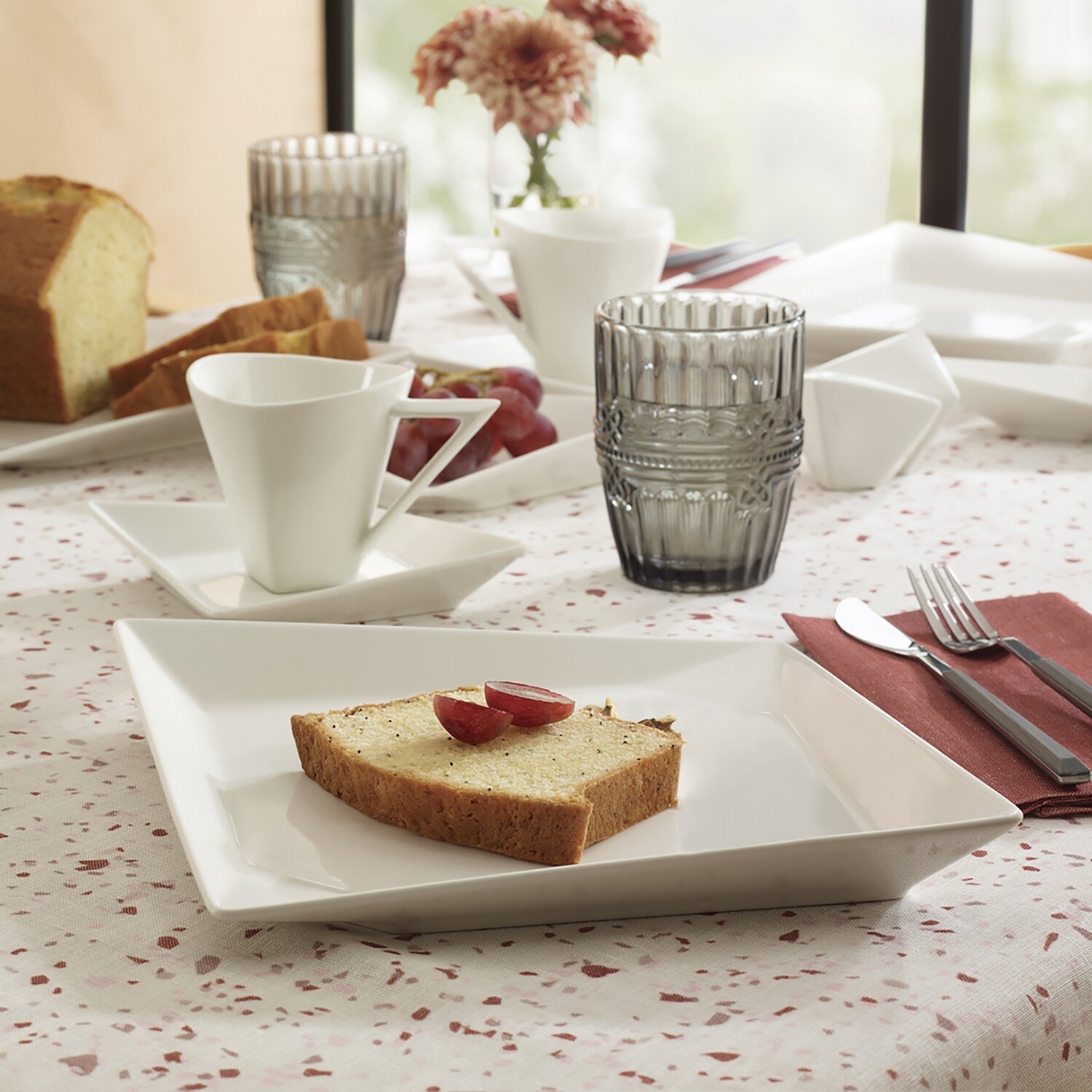 KARACA Origami 26 Psc Breakfast Set Square