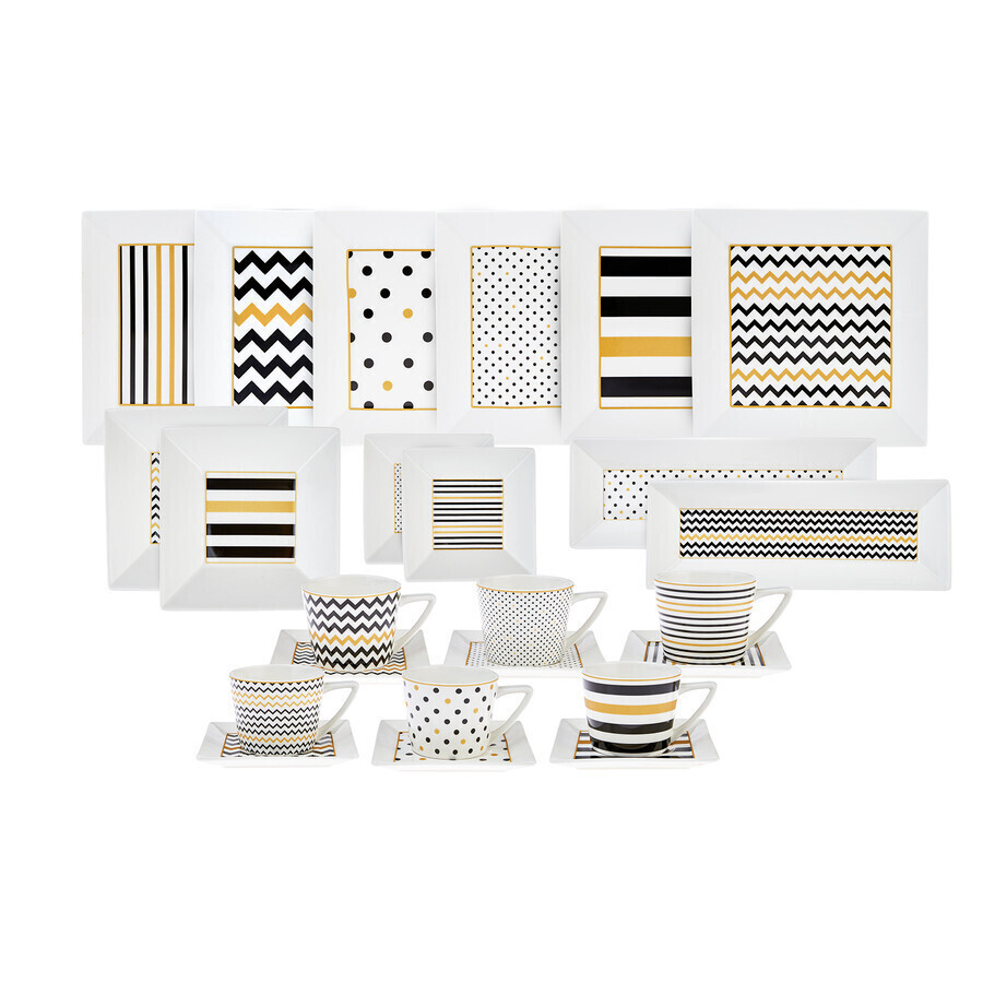KARACA Nossa 32pcs Kahvalti Seti - Breakfast Set Kare