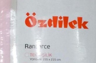 OZDILEK Yorgan Quilt Ranforce Tek Kisilik - Twin Pembe