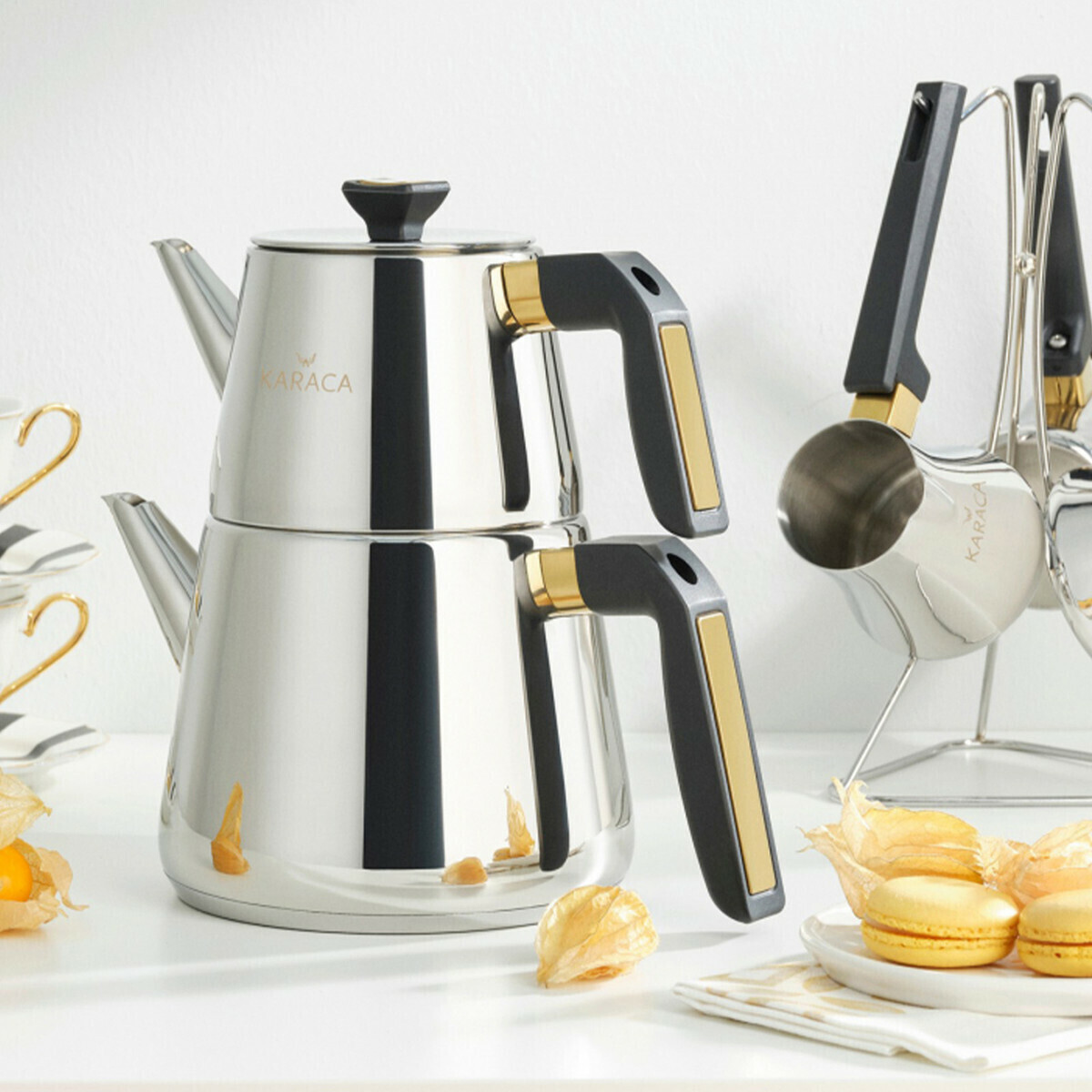 KARACA Piramit Tea Pot - Teapots - Caydanlik Medium Black