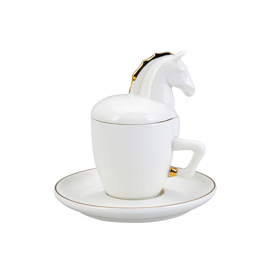 KARACA Horse Coffee Cup For 2 Persons