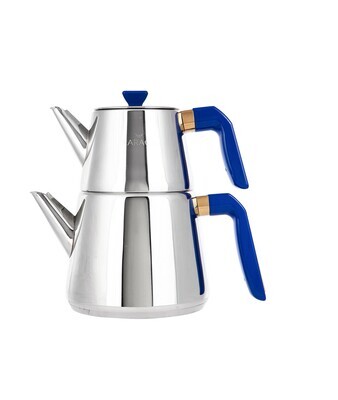 KARACA Piramit Tea Pot - Teapots - Caydanlik Medium Dark Blue Tea Pot - Teapots - Caydanlik