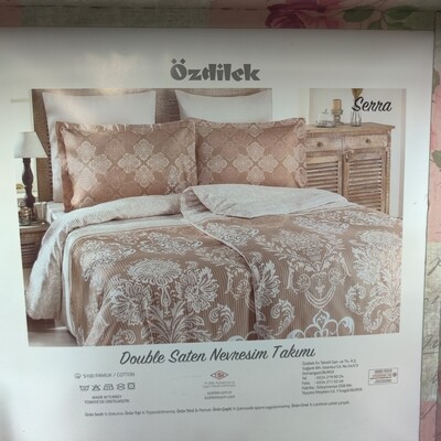 OZDILEK Nevresim Takimi - Linen Set St Double Bej Serra OZDILEK Nevresim Takimi - Linen Set St Double Bej Serra