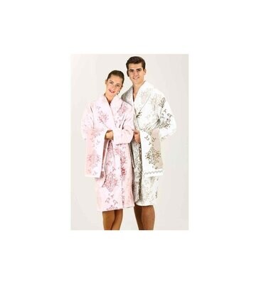 OZDILEK Emily Pudra-kahve Aile Seti Bornoz - Bathrobe Family Set