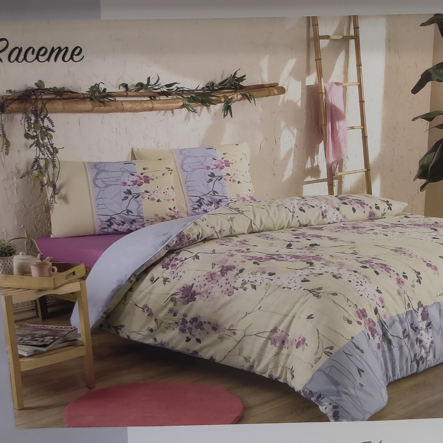 OZDILEK Nevresim Takimi - Linen Set Kislik Cift Kisilik - Queen Gri Raceme For Winter