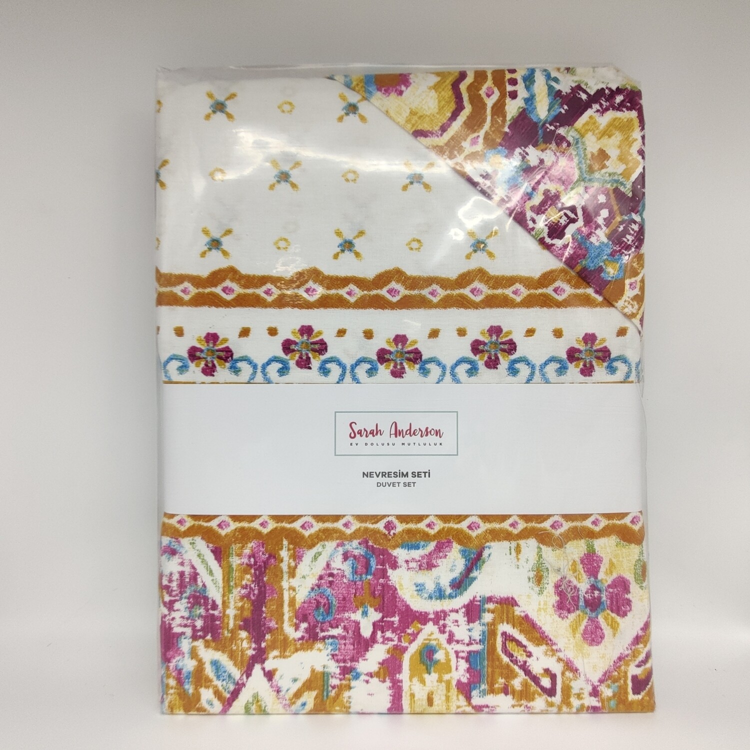Sarah Anderson Tasya Double Duvet Cover &amp; Pillow Set - Cift Kisilik