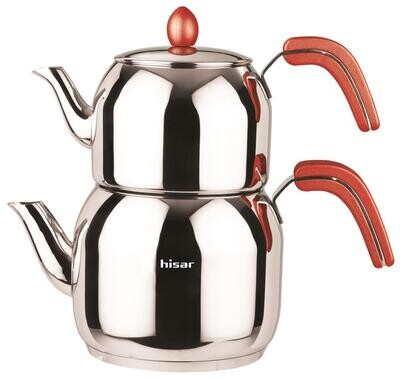 HISAR Monaco Red Tea Pot - Teapots - Caydanlik Set Big
