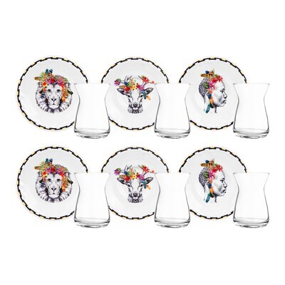 KARACA Caca 6 Person Tea Set