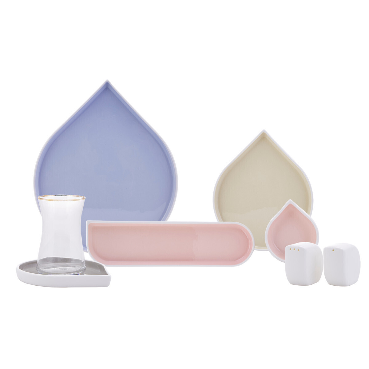 KARACA Damla 28 Pieces Breakfast Set Seti Rnd