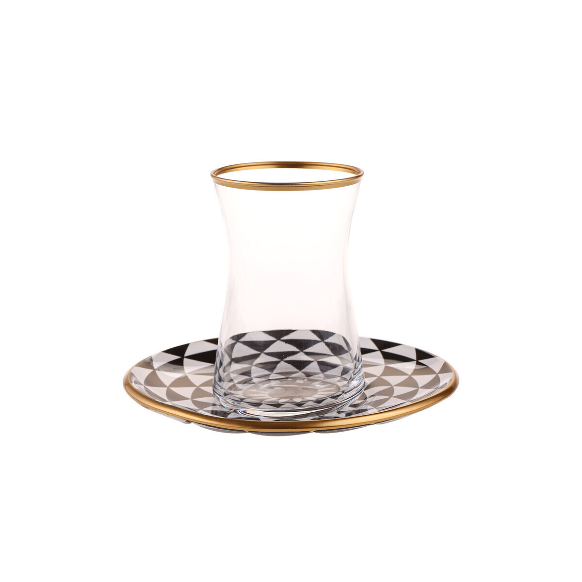 KARACA Black Gold 6&#39;Li Tea Set