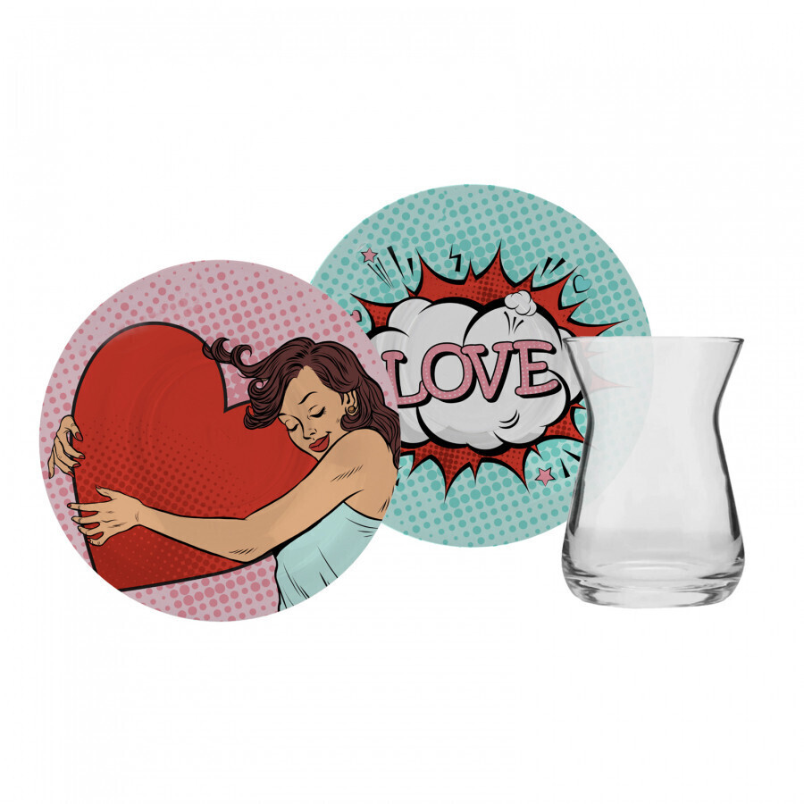 KARACA Love Art 6 Person Tea Set