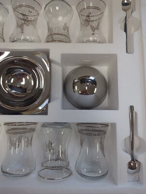 KARACA 40 Pieces Tea Set Fine Pearl Mariposa Krc103 (Tea Set For 12)