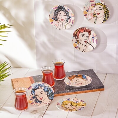 KARACA Girls 6 Person Tea Set