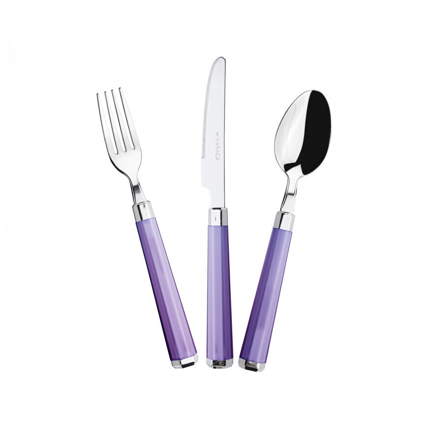 KARACA Freya Purple 18 Pieces Cutlery Set Set