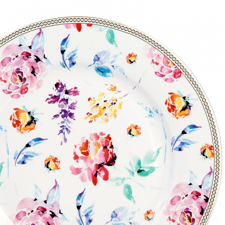 KARACA Rose Valley 6 Person Dinner Set Dinnerware Set