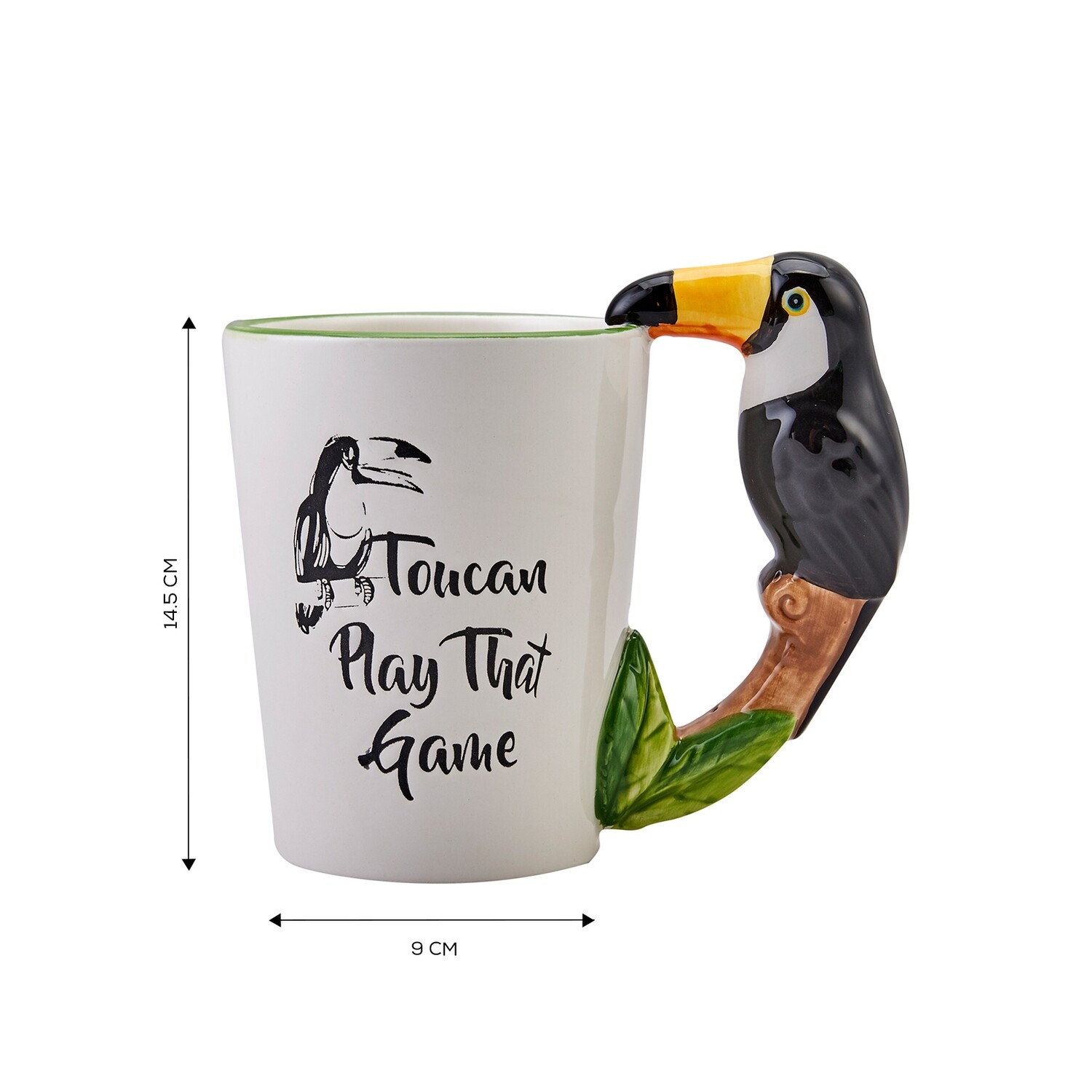 KARACA Animal Parrot Mug