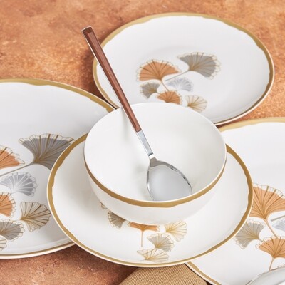 KARACA Gingko 18 Pieces Dinnerware Set KARACA Gingko 18 Pieces Dinnerware Set