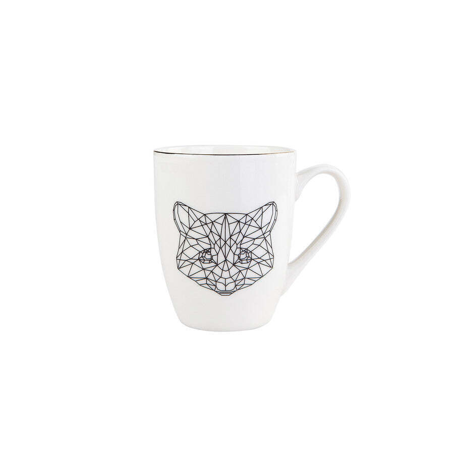 KARACA Draft Cat Mug Set Of 2