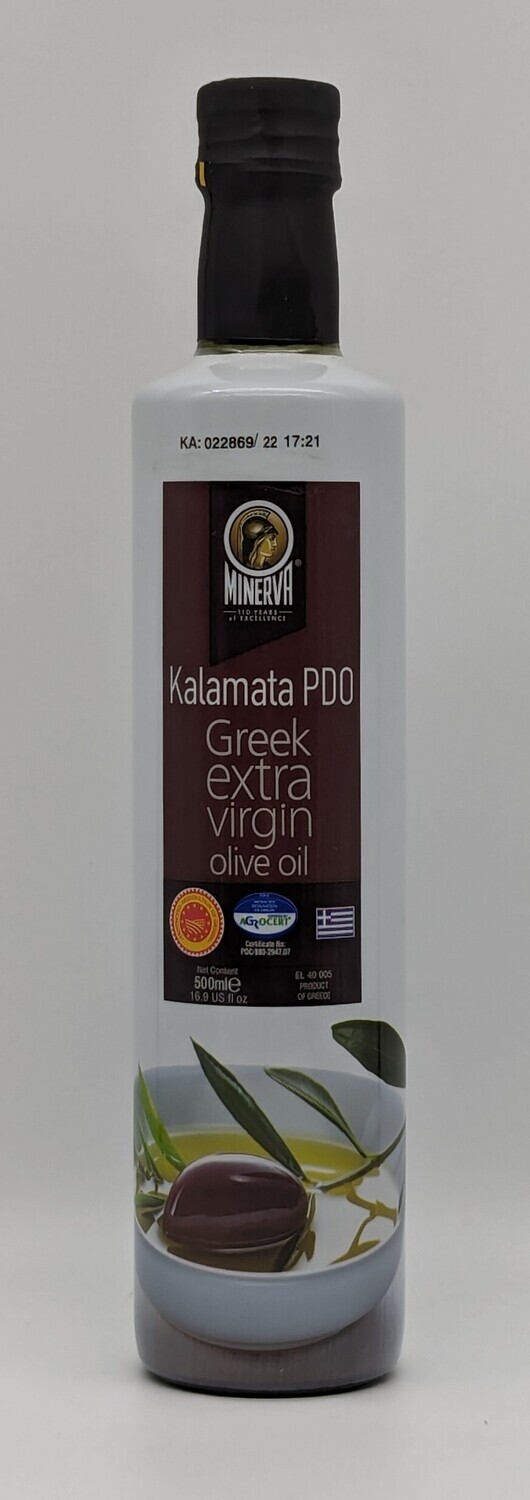MINERVA Kalamata PDO Greek Extra Virgin Olive Oil 500mL