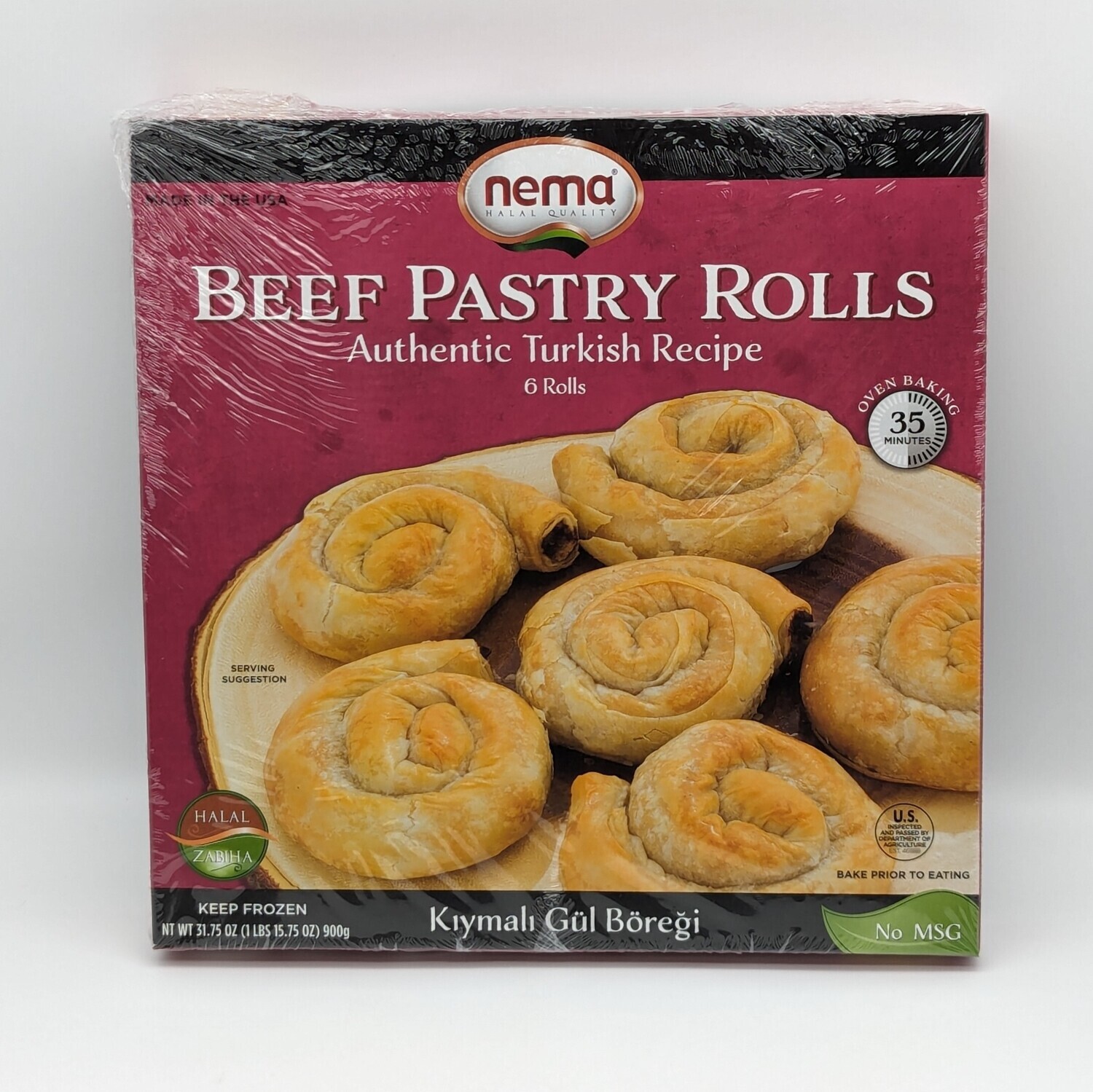NEMA Beef Pastry Rolls - Kiymali Gul Boregi 900g