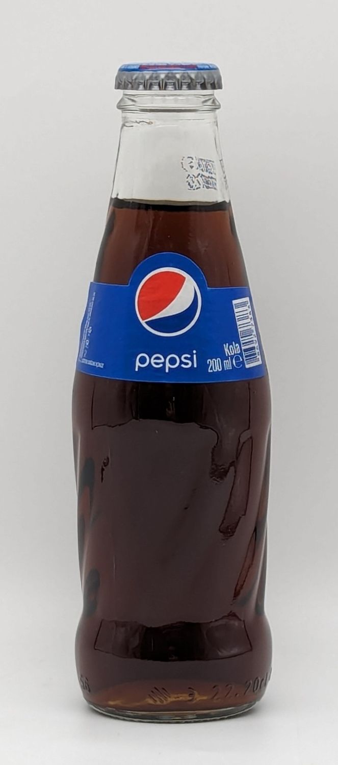 PEPSI Cola 200mL Glass Bottle Product Of Turkey