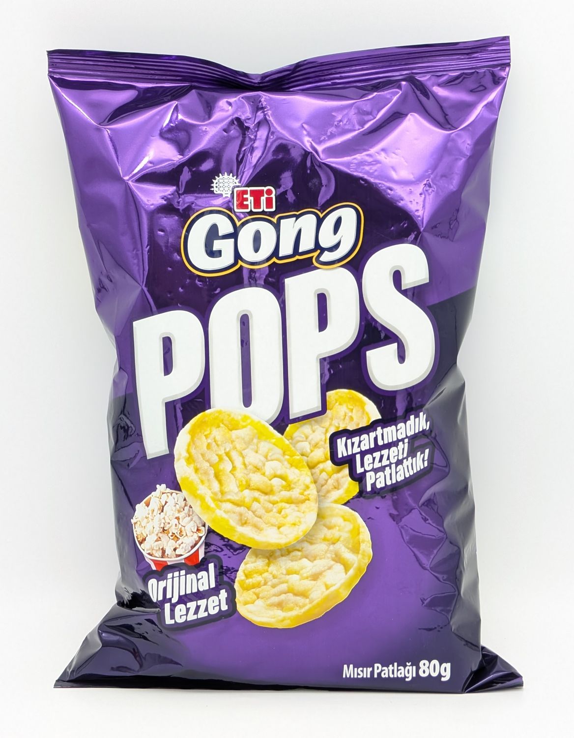 ETI Gong Popcorn Plain - Misir Patlagi Sade 80g