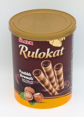 ULKER Rulokat Findikli Kremali - Wafers Rolls with Hazelnut Cream 170g