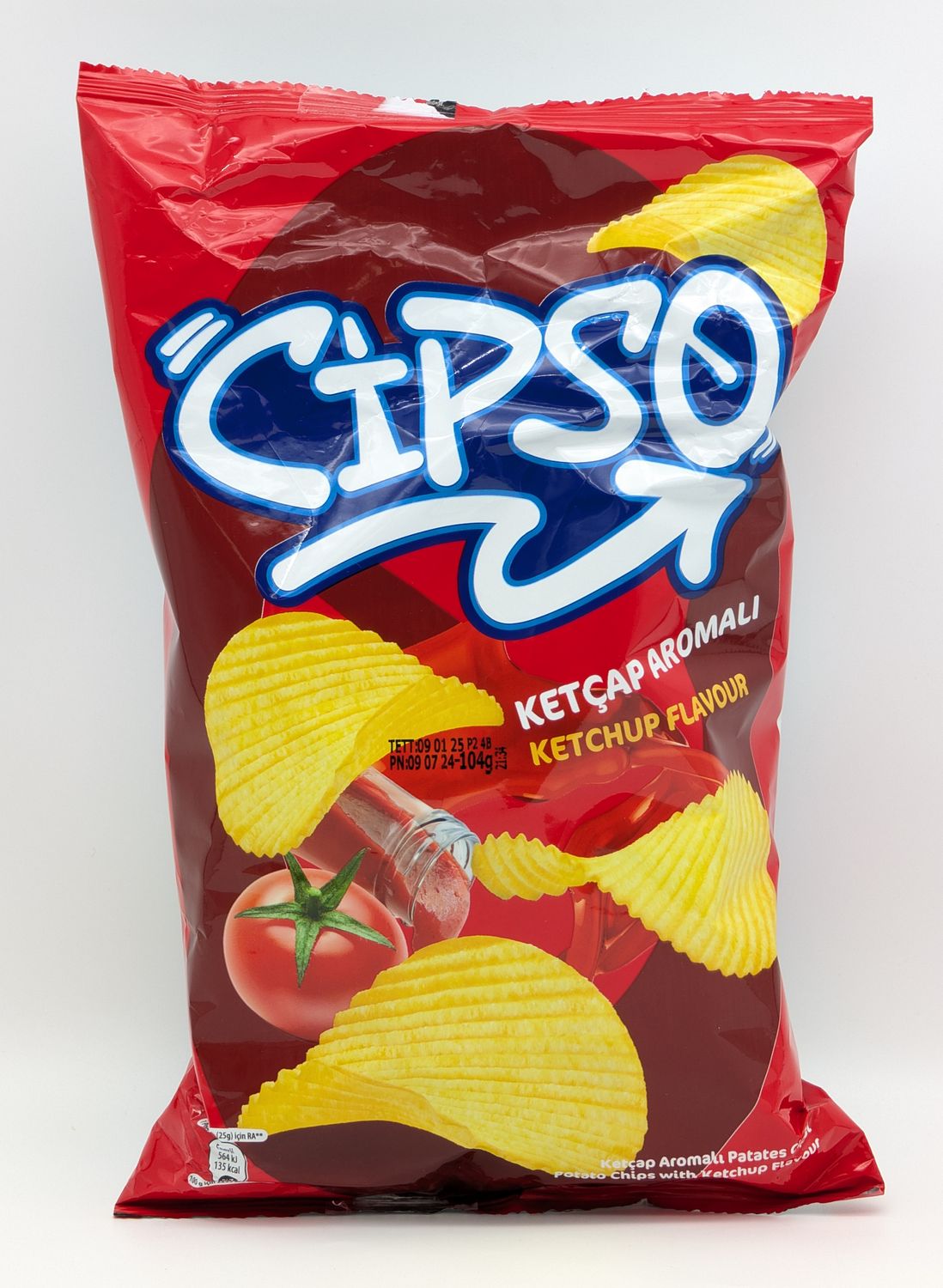 PATOS CIPSO Ketcap Aromali Cips - Ketchup Flavoured Chips 109g