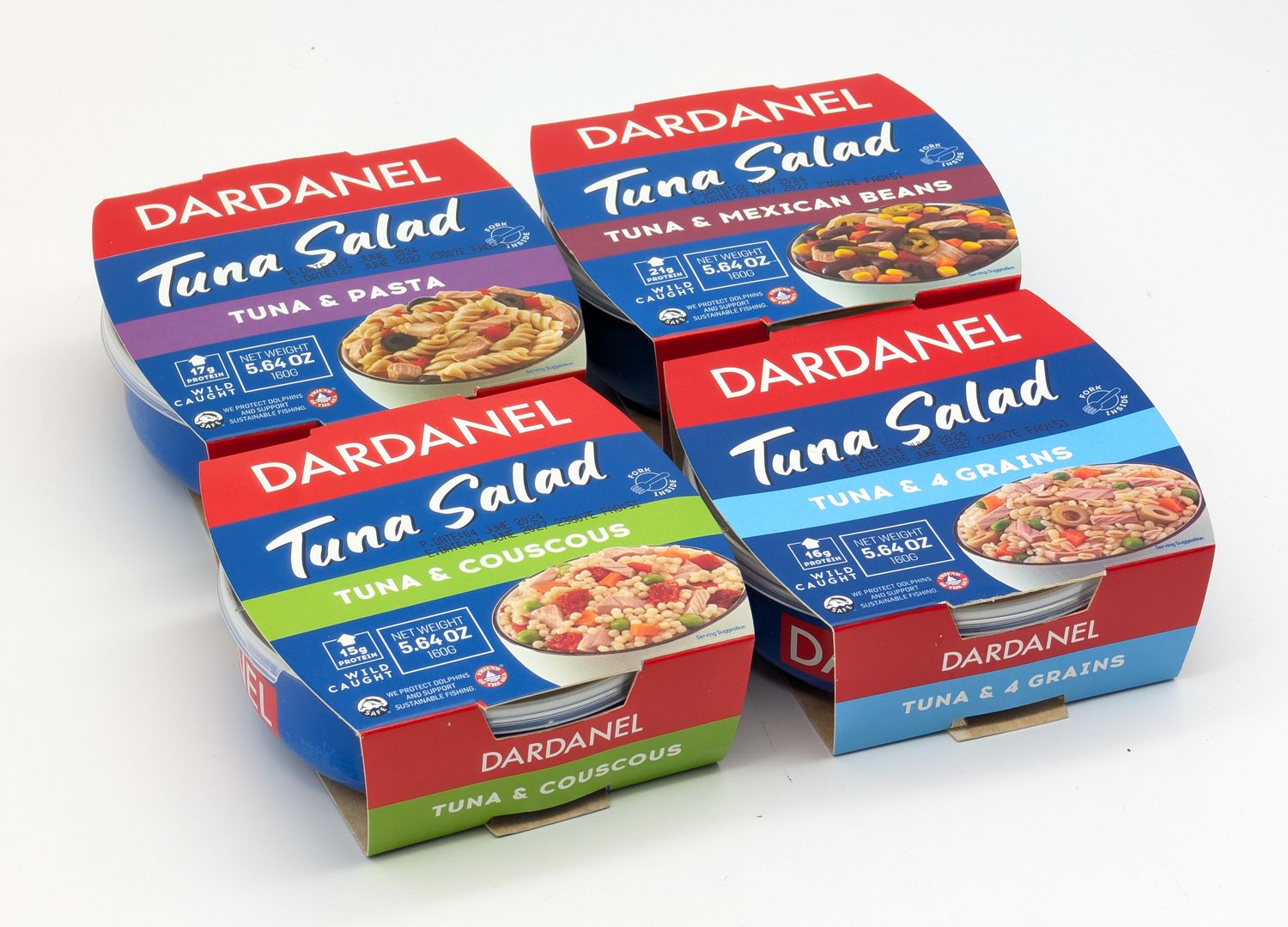 DARDANEL Tuna Salad 160g Pasta/Mexican Beans/Couscous/4 Grains